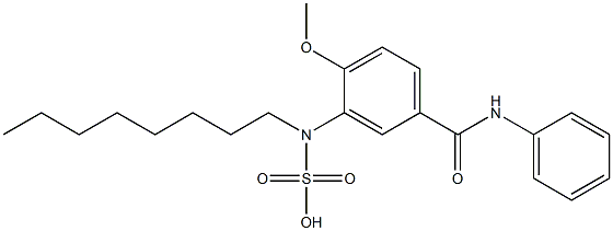 N-Phenyl-4-methoxy-3-(octylsulfoamino)benzamide 结构式