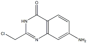 7-AMINO-2-CHLOROMETHYL-3H-QUINAZOLIN-4-ONE 结构式