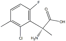 (2R)-2-AMINO-2-(2-CHLORO-6-FLUORO-3-METHYLPHENYL)PROPANOIC ACID 结构式