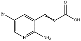3-(2-氨基-5-溴吡啶-3)丙烯酸 结构式