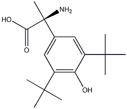 (2S)-2-AMINO-2-[3,5-BIS(TERT-BUTYL)-4-HYDROXYPHENYL]PROPANOIC ACID 结构式