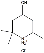 4-Hydroxy-2,2,6-trimethyl-piperidinium chloride 结构式
