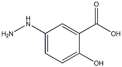 5-HYDRAZINO-2-HYDROXY-BENZOIC ACID 结构式