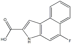 5-FLUORO-3H-BENZO[E]INDOLE-2-CARBOXYLIC ACID 结构式