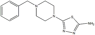 5-(4-BENZYLPIPERAZIN-1-YL)-1,3,4-THIADIAZOL-2-AMINE 结构式