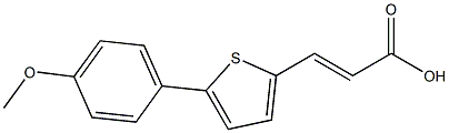 3-[5-(4-METHOXYPHENYL)THIOPHEN-2-YL]ACRYLIC ACID 结构式