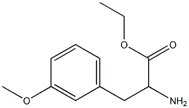 2-Amino-3-(3-methoxy-phenyl)-propionic acid ethyl ester 结构式