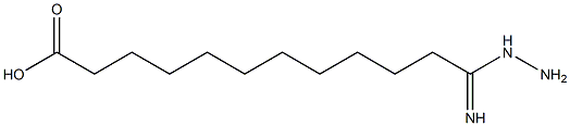 1-IMINO-11-CARBOXYUNDECYLHYDRAZINE 结构式