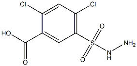 2,4-DICHLORO-5-AMINOSULFAMYLBENZOIC ACID 结构式