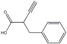 2-BENZYL-BUT-3-YNOIC ACID 结构式