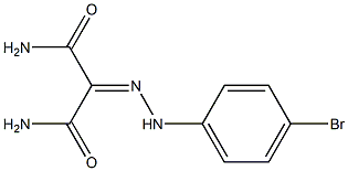 2-[(4-BROMOPHENYL)HYDRAZONO]MALONAMIDE 结构式