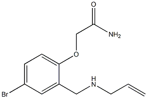 2-(2-((Allylamino)methyl)-4-bromophenoxy)acetamide 结构式