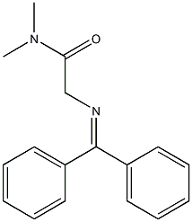 2-(BENZHYDRYLIDENE-AMINO)-N,N-DIMETHYL-ACETAMIDE 结构式