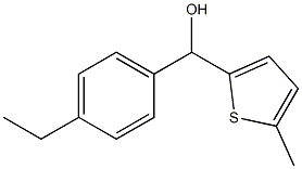 4-ETHYLPHENYL-(5-METHYL-2-THIENYL)METHANOL 结构式