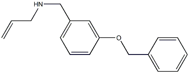 N-(3-(BENZYLOXY)BENZYL)PROP-2-EN-1-AMINE 结构式
