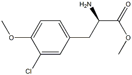 METHYL (2R)-2-AMINO-3-(3-CHLORO-4-METHOXYPHENYL)PROPANOATE 结构式