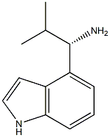 (1S)-1-INDOL-4-YL-2-METHYLPROPYLAMINE 结构式