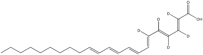 顺式-4,7,10,13,16,19-二十二碳六烯酸-21,21,22,22,22-D5 结构式