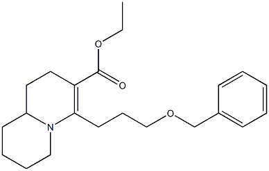 ETHYL 4-(3-BENZYLOXYPROPYL)-1,6,7,8,9,9A-HEXAHYDRO-2H-QUINOLIZINE-3-CARBOXYLATE 结构式