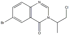 6-BROMO-3-(2-CHLORO-1-METHYL-ETHYL)-3H-QUINAZOLIN-4-ONE 结构式