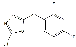5-(2,4-DIFLUOROBENZYL)-1,3-THIAZOL-2-AMINE 结构式