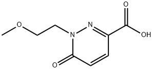 1-(2-METHOXYETHYL)-6-OXO-1,6-DIHYDROPYRIDAZINE-3-CARBOXYLIC ACID 结构式