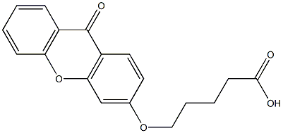 5-[(9-OXOXANTHEN-3-YL)OXY]VALERIC ACID 结构式