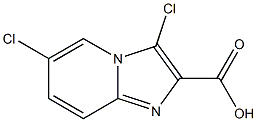 3,6-DICHLOROIMIDAZO[1,2-A]PYRIDINE-2-CARBOXYLIC ACID 结构式