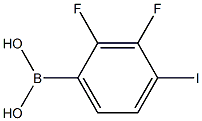 4-IODO-2,3-DIFLUOROBENZENEBORONIC ACID 结构式