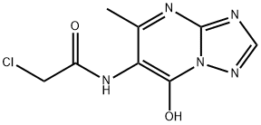 2-氯-N-(7-羟基-5-甲基-[1,2,4]三恶唑并-[1,5-A]嘧啶-6-基)-乙酰胺 结构式