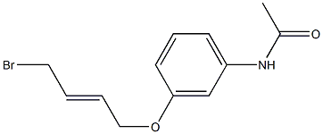 N-[3-(4-BROMO-BUT-2-ENYLOXY)-PHENYL]-ACETAMIDE 结构式