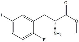 METHYL (2R)-2-AMINO-3-(2-FLUORO-5-IODOPHENYL)PROPANOATE 结构式