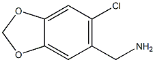 (6-CHLORO-BENZO[1,3]DIOXOL-5-YL)-METHYLAMINE 结构式
