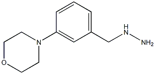 (3-MORPHOLIN-4-YL-BENZYL)-HYDRAZINE 结构式