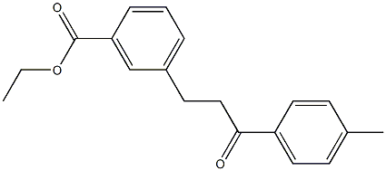 3-(3-CARBOETHOXYPHENYL)-4'-METHYLPROPIOPHENONE 结构式