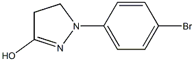 1-(4-BROMOPHENYL)-3-HYDROXY-2-PYRAZOLINE 结构式