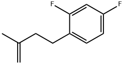 4-(2,4-DIFLUOROPHENYL)-2-METHYL-1-BUTENE 结构式