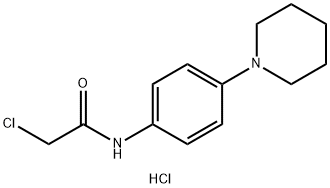 2-CHLORO-N-(4-PIPERIDIN-1-YLPHENYL)ACETAMIDE HYDROCHLORIDE 结构式