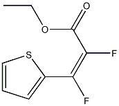 ETHYL (Z)-2,3-DIFLUORO-3-THIOPHEN-2-YL-2-PROPENOATE 结构式