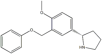 ([5-((2S)PYRROLIDIN-2-YL)-2-METHOXYPHENYL]METHOXY)BENZENE 结构式