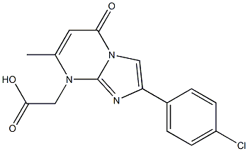 [2-(4-CHLORO-PHENYL)-7-METHYL-5-OXO-5H-IMIDAZO[1,2-A]PYRIMIDIN-8-YL]-ACETIC ACID 结构式