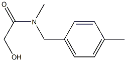 2-Hydroxy-N-methyl-N-(4-methylbenzyl)acetamide 结构式