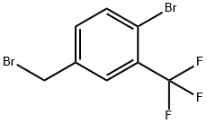 4-溴-3-三氟甲基溴苄 结构式