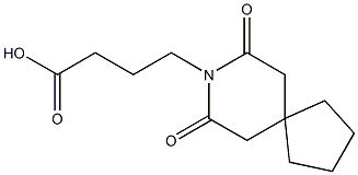 4-(7,9-Dioxo-8-azaspiro[4.5]dec-8-yl)butanoic acid 结构式