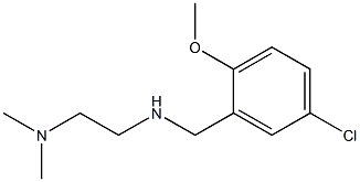 N'-(5-CHLORO-2-METHOXYBENZYL)-N,N-DIMETHYLETHANE-1,2-DIAMINE 结构式