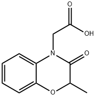 2-(2-甲基-3-氧代-1,4-苯并恶嗪-4-基)乙酸 结构式