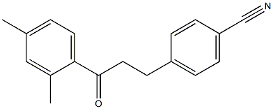 3-(4-CYANOPHENYL)-2',4'-DIMETHYLPROPIOPHENONE 结构式