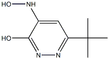 6-TERT-BUTYL-4-(HYDROXYAMINO)PYRIDAZIN-3-OL 结构式