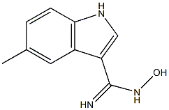 N-HYDROXY-5-METHYLINDOLE-3-CARBOXAMIDINE 结构式