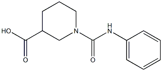 1-(ANILINOCARBONYL)PIPERIDINE-3-CARBOXYLIC ACID 结构式